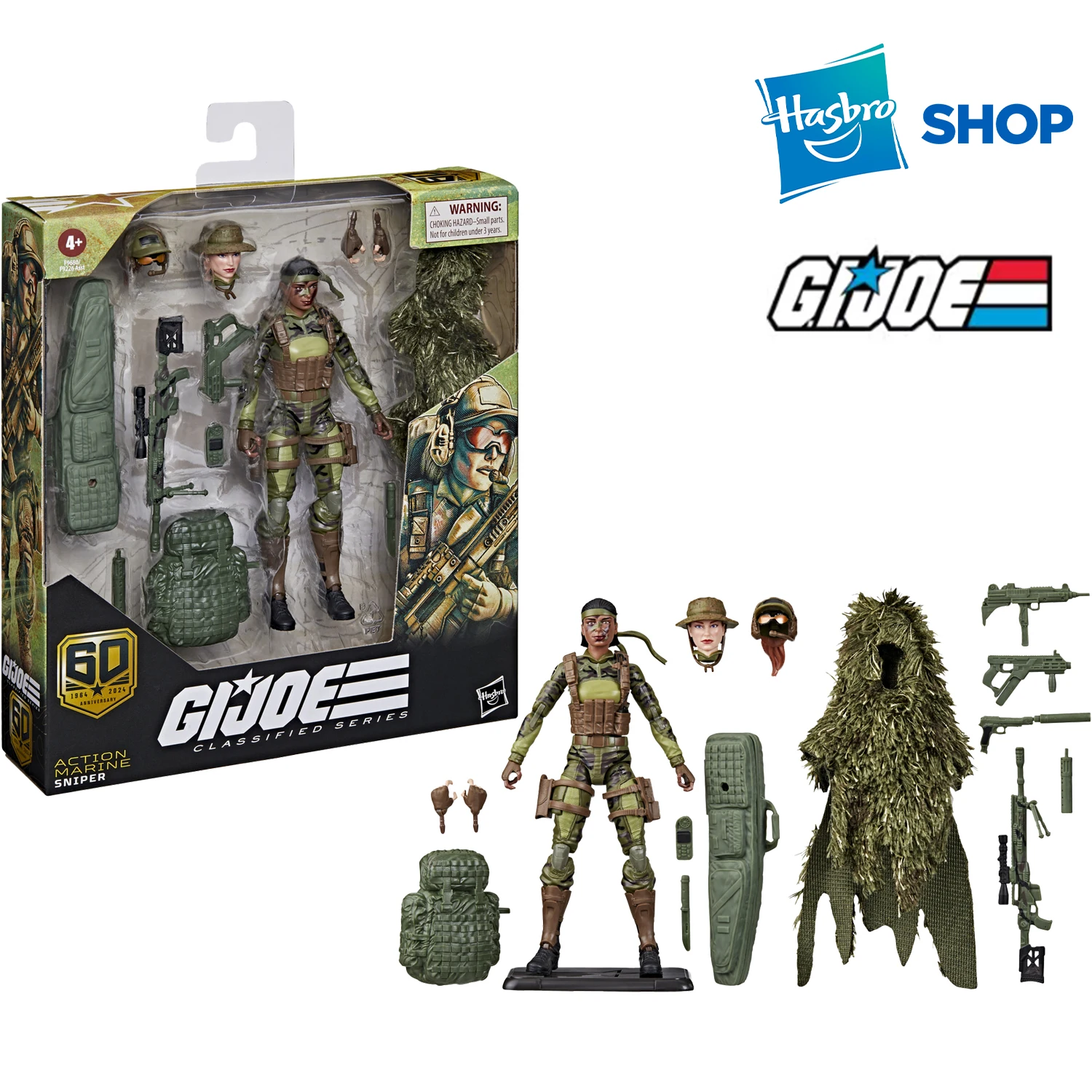 Y G.I. Joe classificato serie 60th Anniversary Action Marine - Sniper nuove ACTION FIGURES