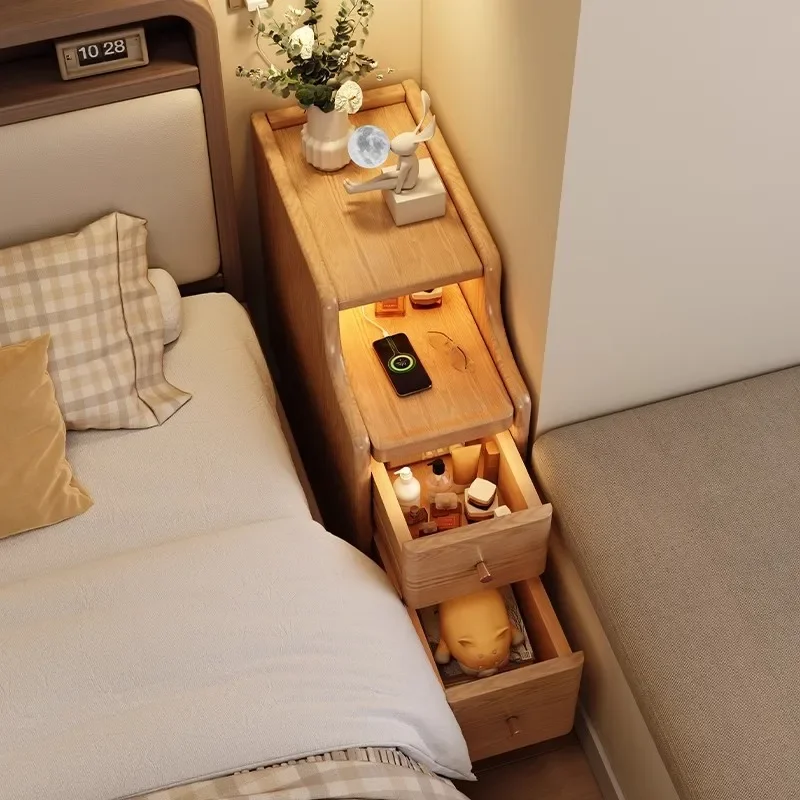 Extremely narrow mini small crevice storage bedroom small apartment storage cabinet bedside simple ultra-narrow cabinet
