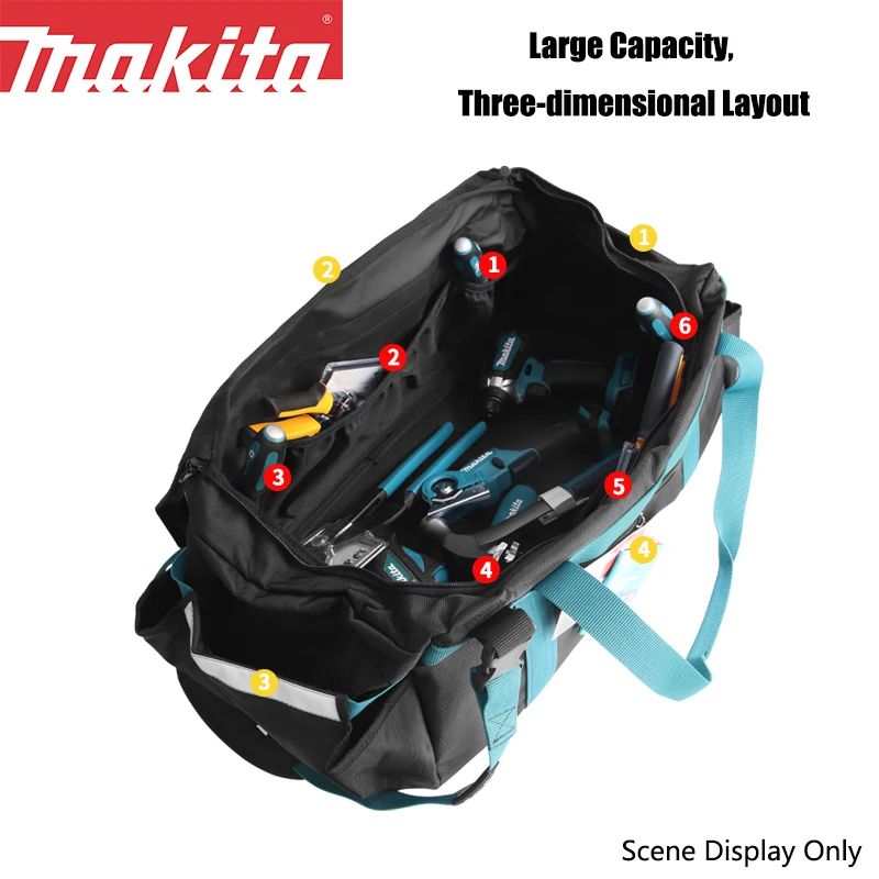 Makita E-11782 Portable Tool Bag One Shoulder Crossbody Thickened Version Ultimate Heavyweight Storage Kit