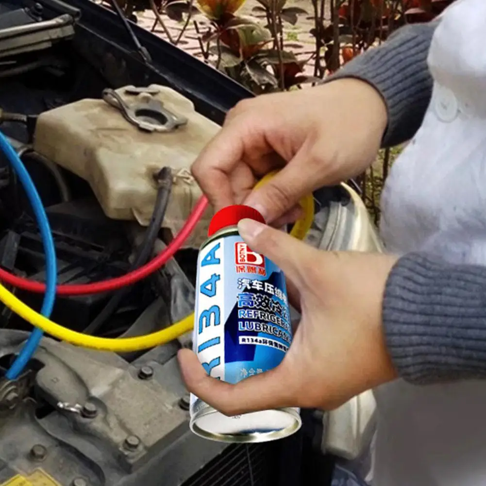 1/2/3/5/10PCS Car A/C Refrigeration Oil Wear Resistant Lubrication Reduce Noise Rapid Cooling Lubricating Oil Car Accessories
