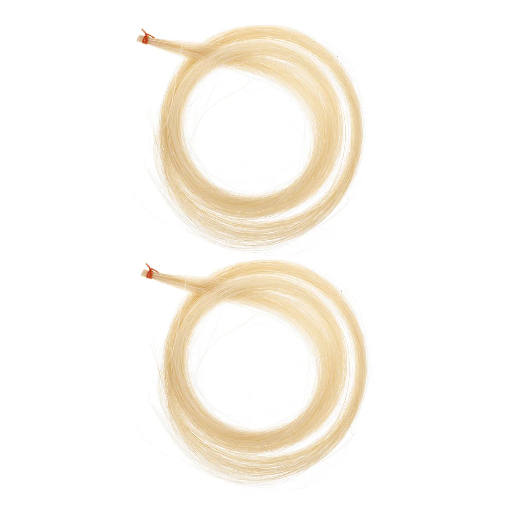 

2Pcs Violin Bow Hair Replacement Horse Hair Enhance Sound Quality Daily Practice Stage Performance Violin Accessories Musical