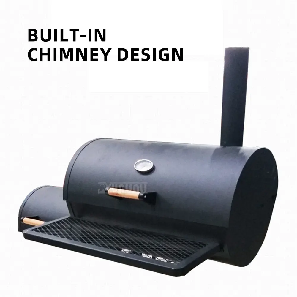 Chimney barbecue grill, courtyard barbecue grill