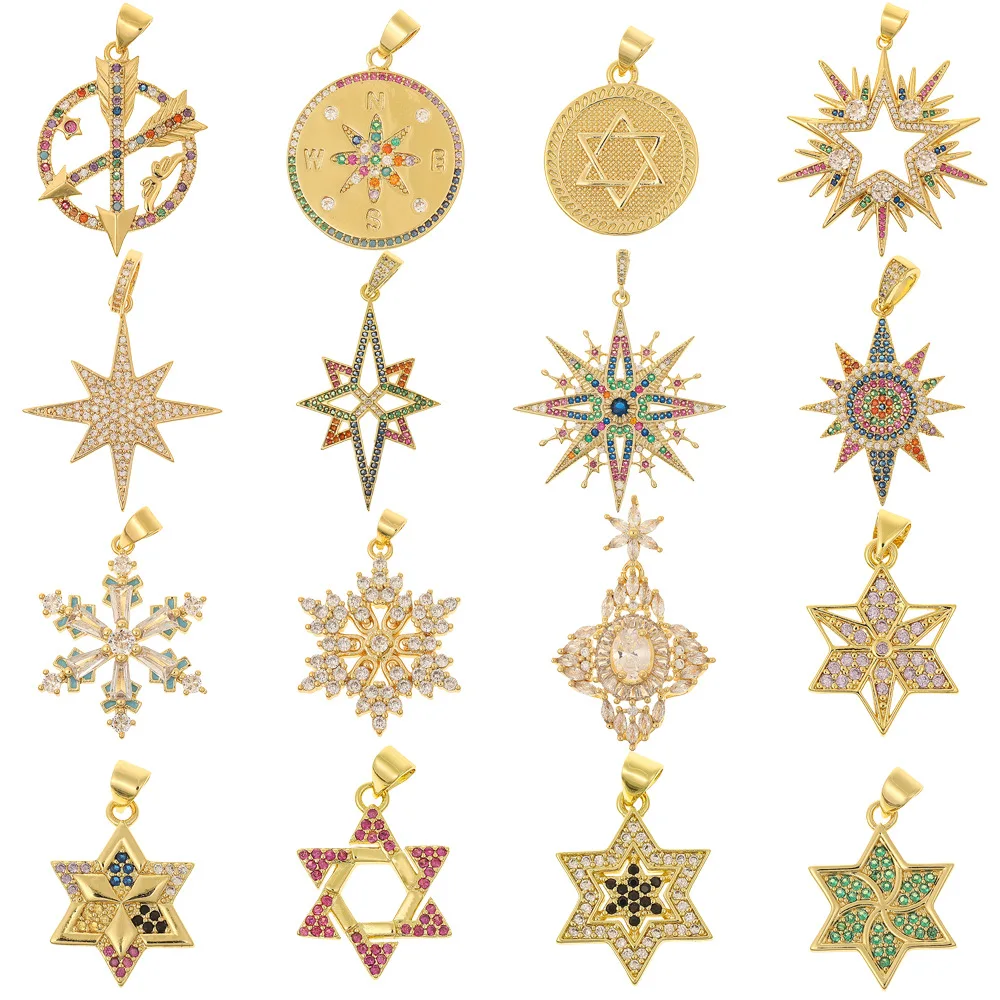 

Hongxi Cross-Border Personalized Star Single Pendant Women's Retro Versatile Faion Single Hanging Ornament Jewelry Accory