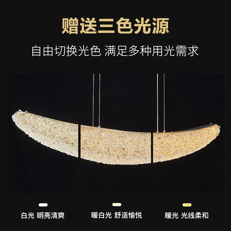 2024 neue europäische Wohnzimmer Kristall Kronleuchter Licht Luxus Dekoration voller LED Ring Design Esszimmer Schlafzimmer Hand Lampe