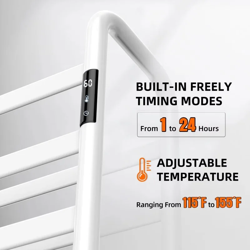 Floor Standing Electric Towel Warmer Plug-in Radiator for Towel Heating & Drying - Image 6