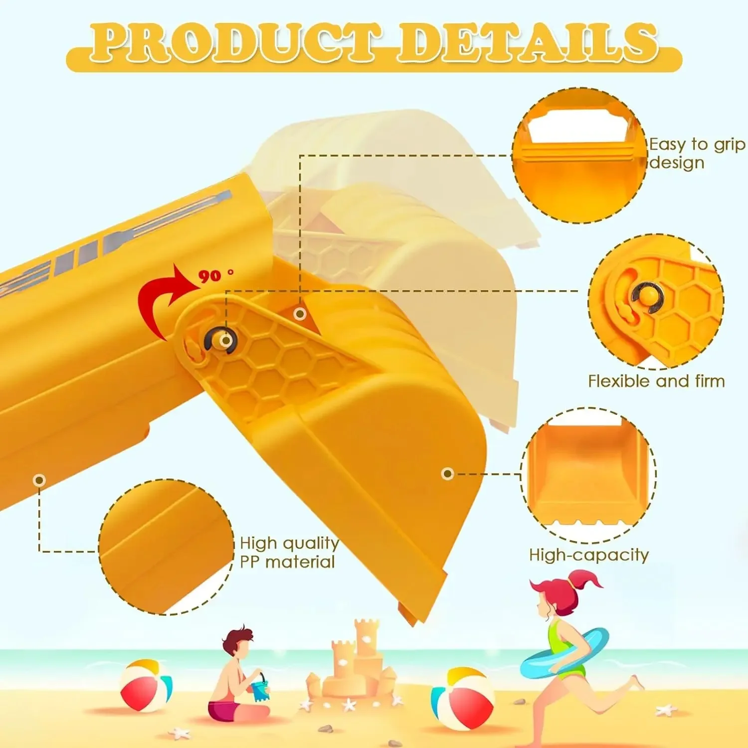 

Excavator Digging Shovel Scoop Tool, Sand Snow Water Digging Spade, Outdoor Summer Beach Garden Game Prop Gift