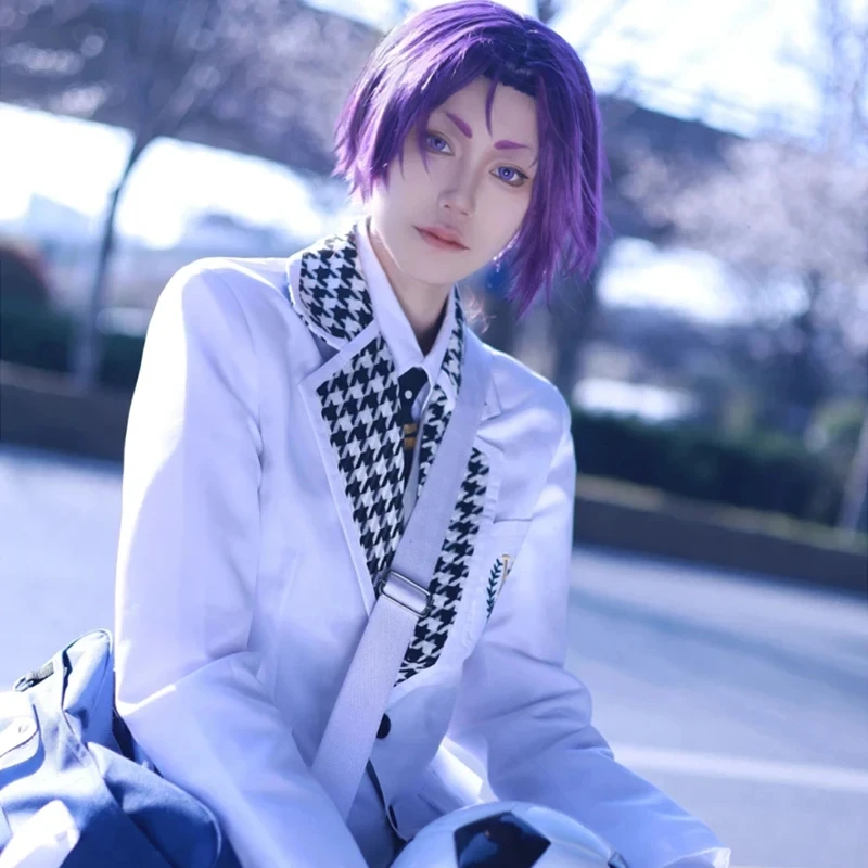 

Anime BLUE LOCK Cosplay Reo Mikage Cosplay Costume Episode Nagi DK School Uniform Reo Mikage Wig Halloween White Suit Man Woman