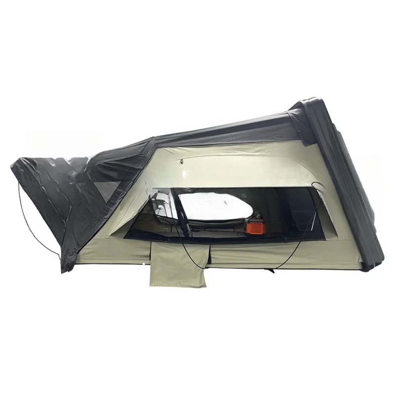 Ultralight ABS Hard Shell Clamshell Folding Rooftop Tent Side Open For Outdoor Camping