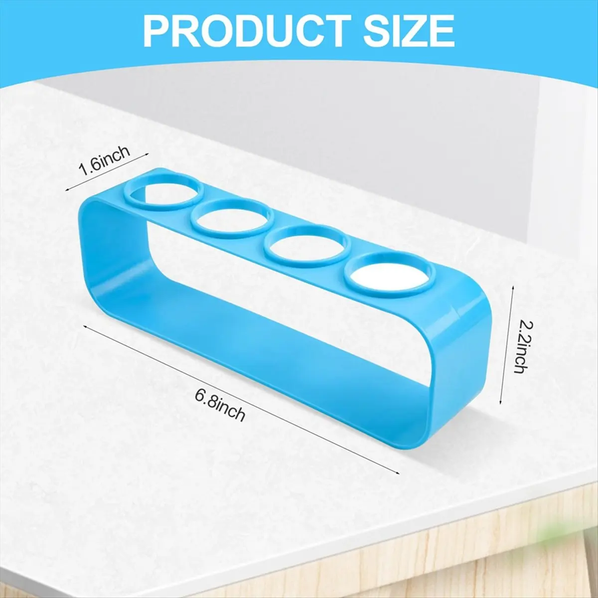 2 Pack 4-Slot Storage Organizer Stand Bottle Holder for , Kitchen Desktop Tray for Water Bottle Refills