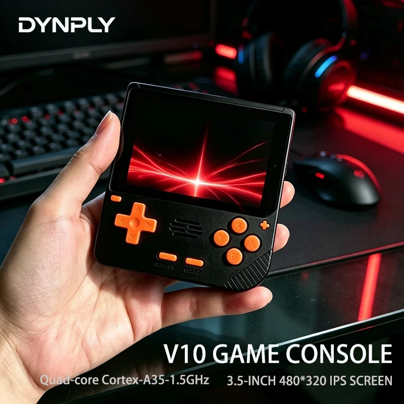 new-dynply-v10-retro-handheld-game-console-35-inch-ips-480-320-screen-rk3326-open-source-linux-3000-mah-cheap-children's-gifts