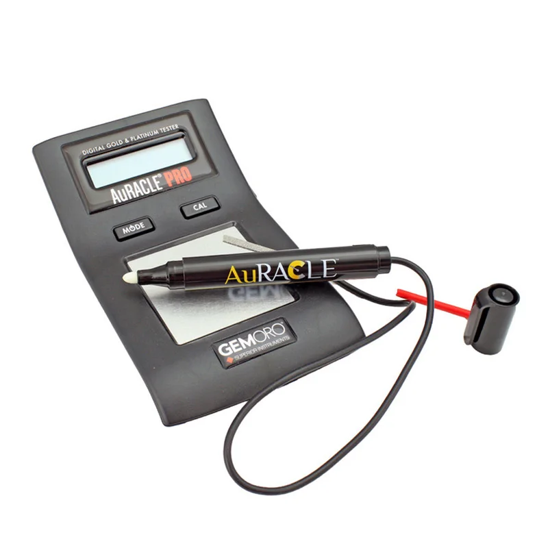 GEMORO AuRACLE PRO Digital Gold & Platinum Tester Jewelry Karat Meter Handheld Analyzer for 8K-24K & Platinum with LCD Display