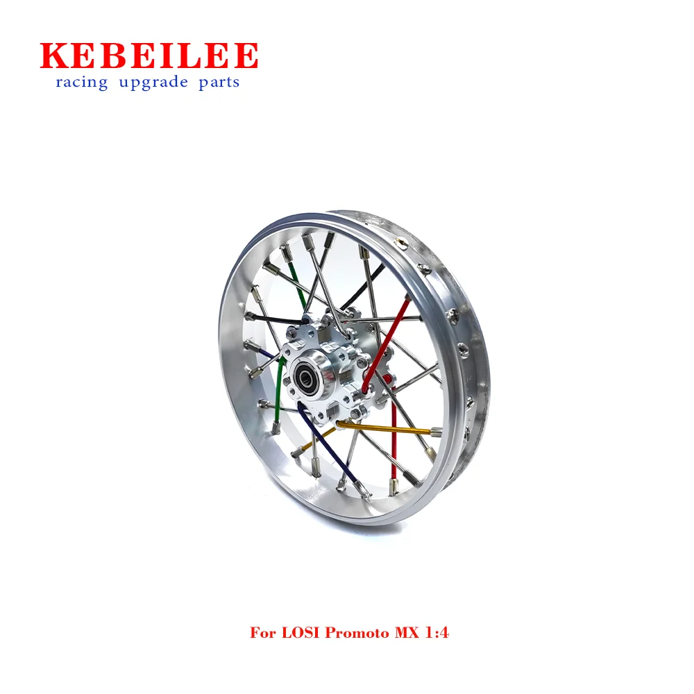 KEBEILEE CNC 알루미늄 프론트 휠, LOSI Promoto MX 오토바이 1:4