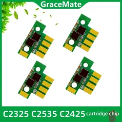 4 szt. Czip tonera na całym świecie dla Lexmark C2325 C2325dw C2535 C2425dw MC2425 MC2640 resetowanie wkład laserowy napełniania