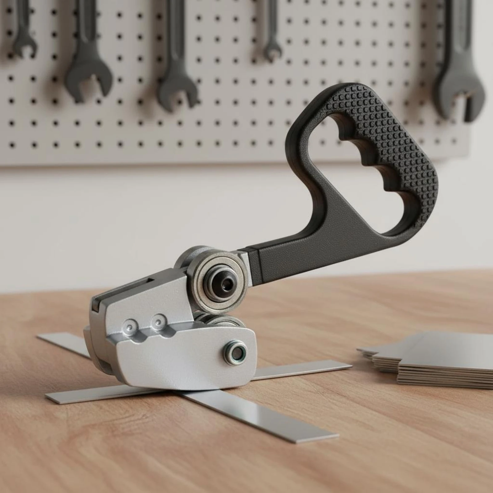 Fast Metal Plate Cutter Clean Burr-Burr-Less Cuts Portable Metal Sheet Cutter Manual Rotary Shear Ergonomic Design