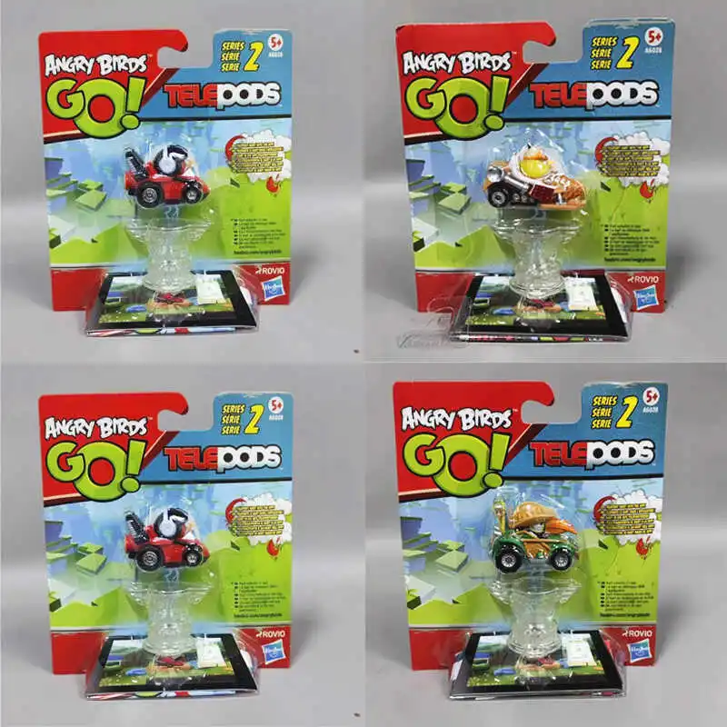Jogo hasbro angry birds kawaii mini modelo de carro de corrida presente de aniversário brinquedos da moda decoração de mesa anime desenhos animados para crianças coleção
