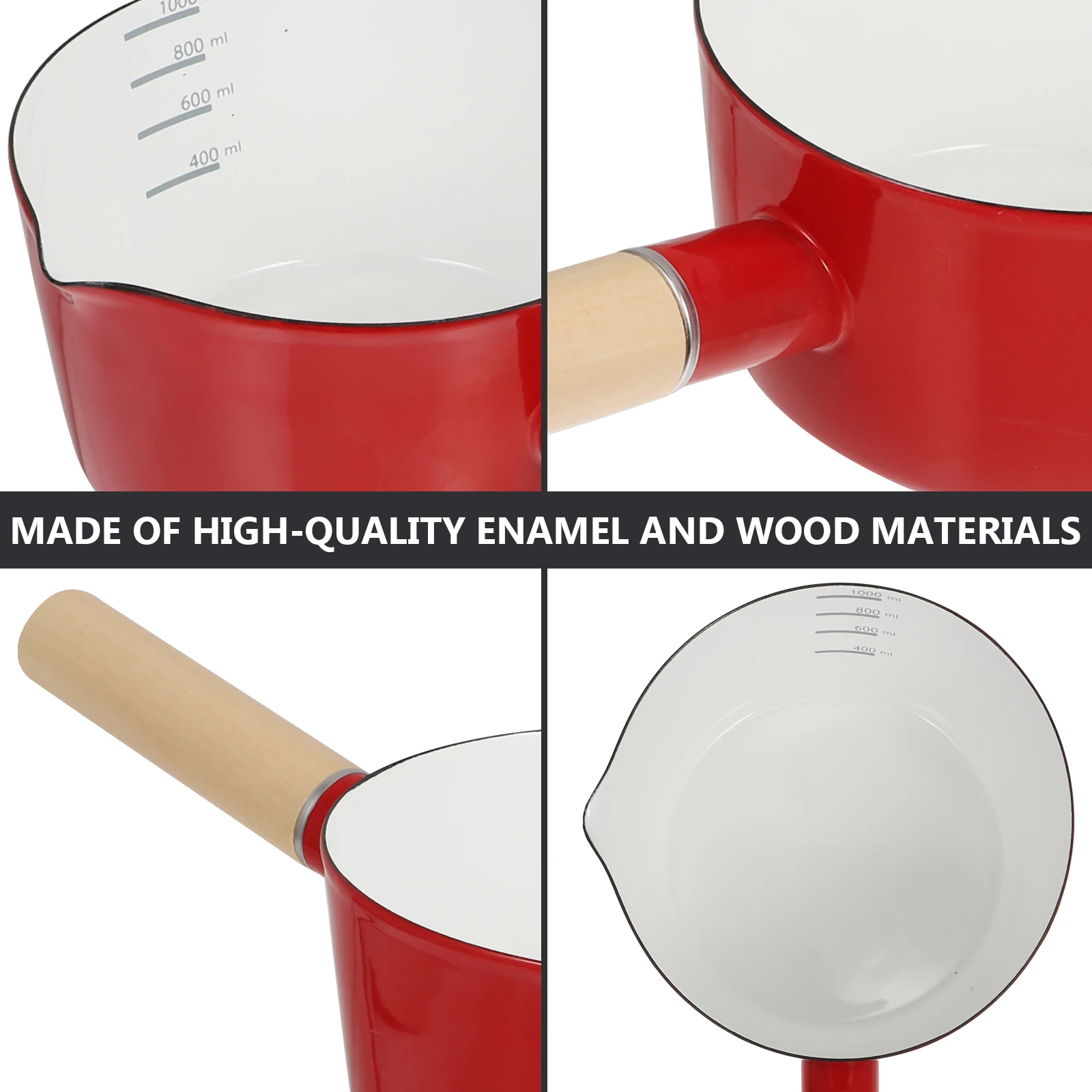 

Enamel Milk Stockpot Food Cooking For Home Kitchen Soup Stew Noodles Instant Saucepan Nonstick Mini Pot Complementary Food