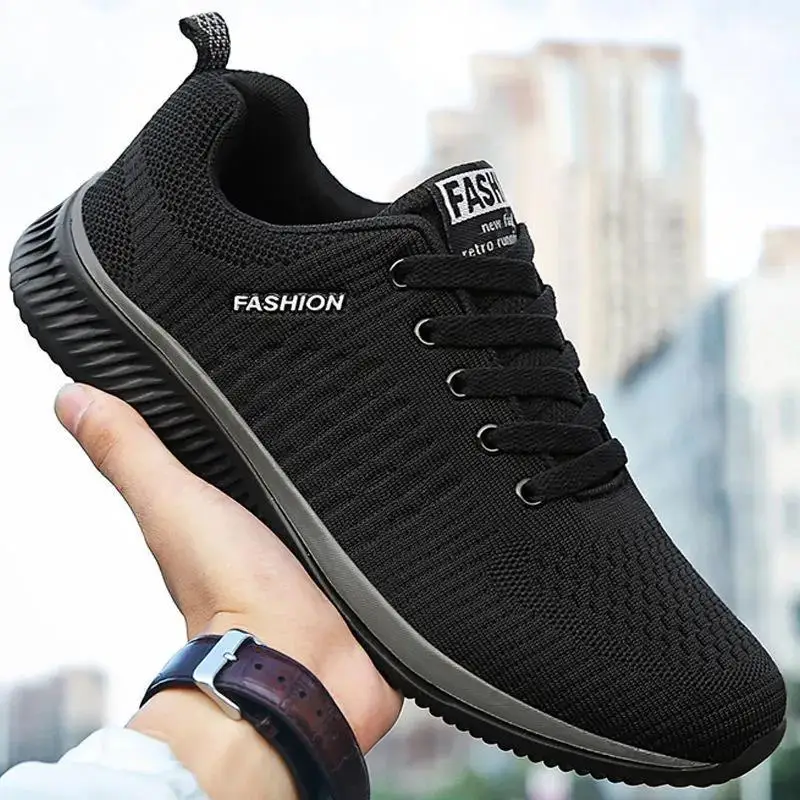 Summer Breathable Men\'s Casual Shoes Mesh Breathable Man Casual Shoes Fashion Moccasins Lightweight Men Sneakers Hot Sale 35-47