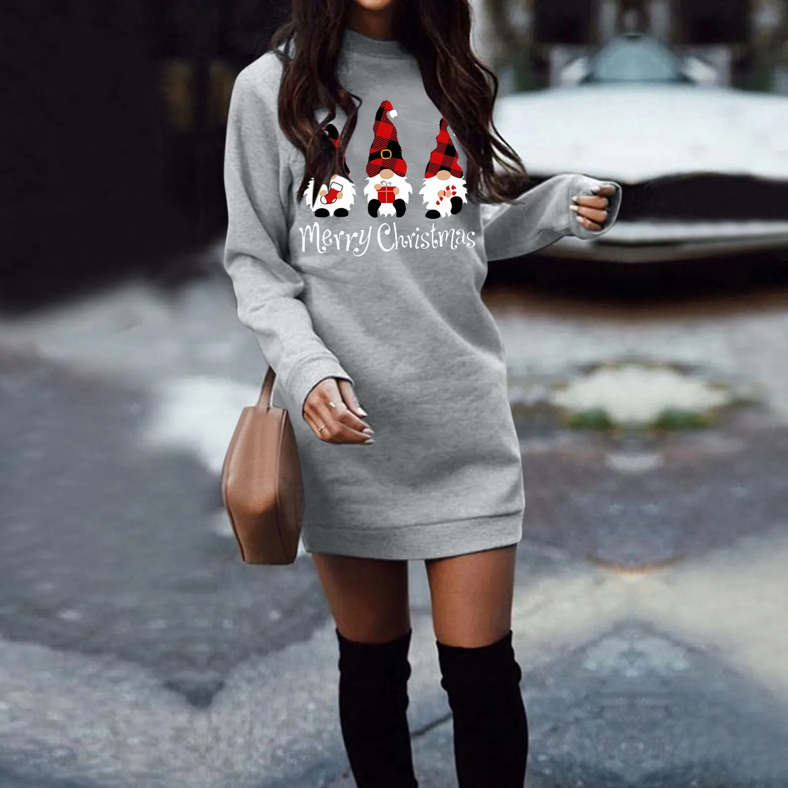 Streetwear Abbigliamento donna Y2k Abito Abbigliamento invernale Felpe con cappuccio da donna Pullover Natale Casual Autunno Harajuku Felpe Abito