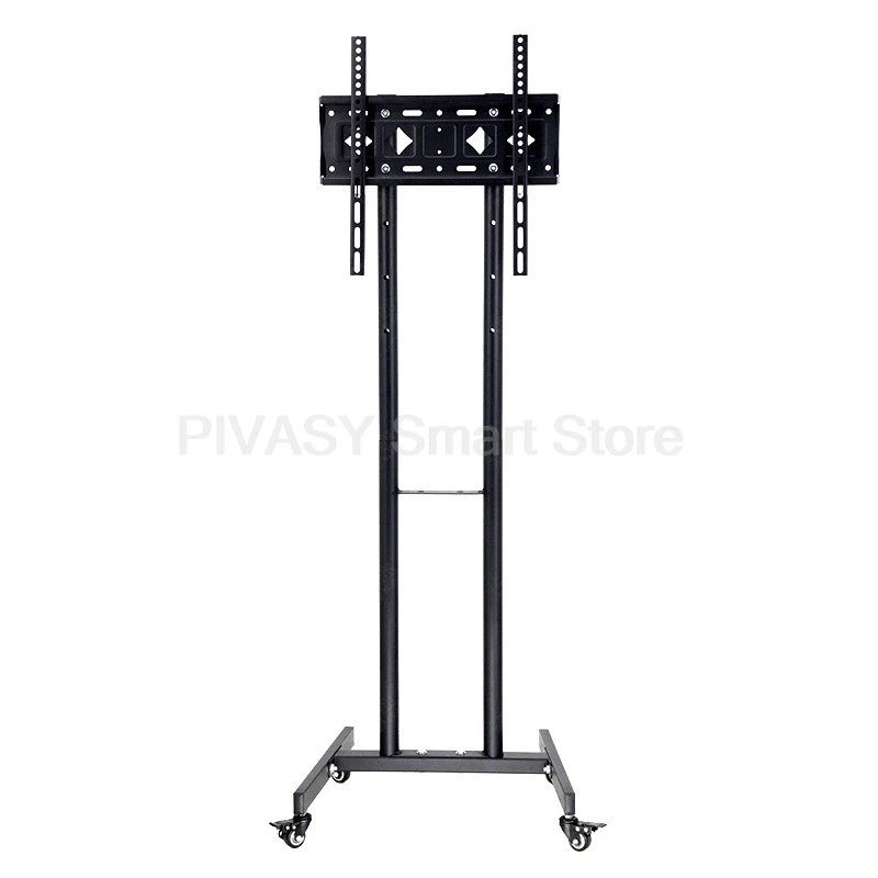 モバイルテレビカート 32-65 インチ LCD LED テレビマウントフロアスタンドホイール付きポータブルテレビホルダーリビングルーム用取り外し可能なクレードル