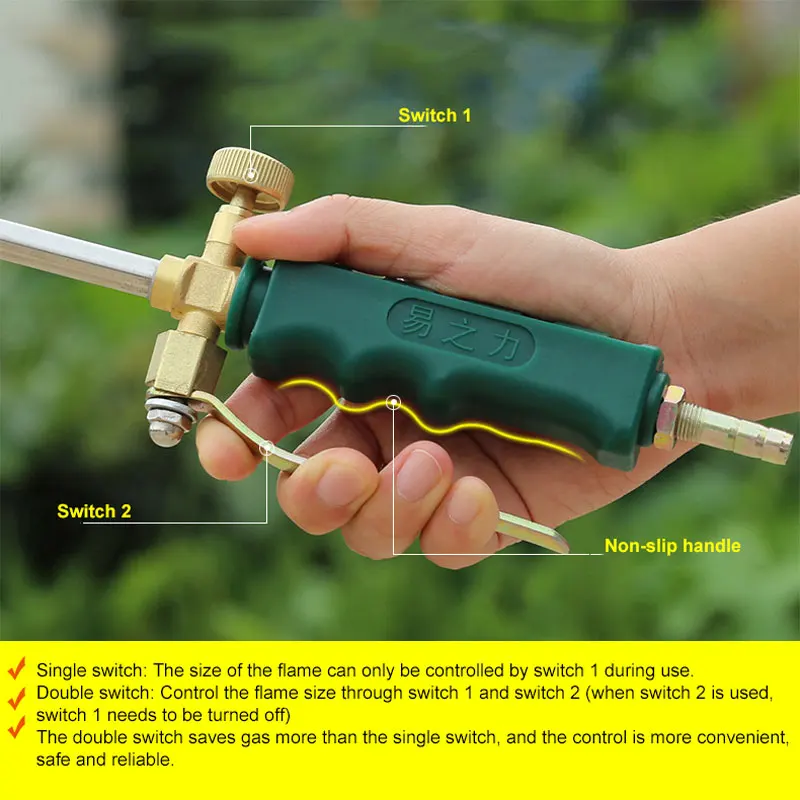 30# Liquefied Welding Gas Torch Fire Gun Welding Weed Burner Welding Accessories for Brazing Tool Outdoor Picnic BBQ