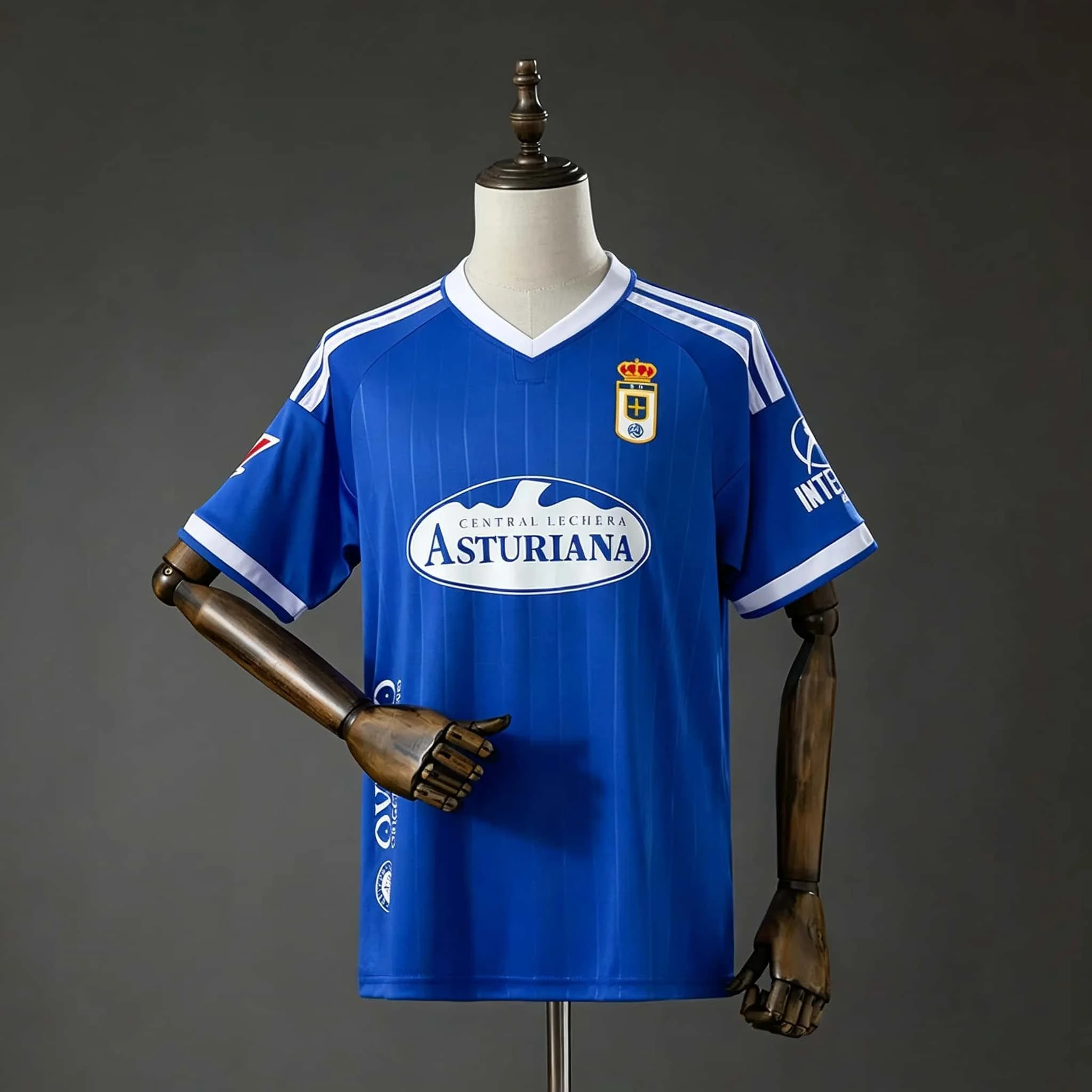 Neue 2026-27 Saison Real Oviedo Heim- & Auswärtstrikots Herren Y2K-Stil Atmungsaktives Kurzarm-Sport-T-Shirt Familien-Matching – Detail 4