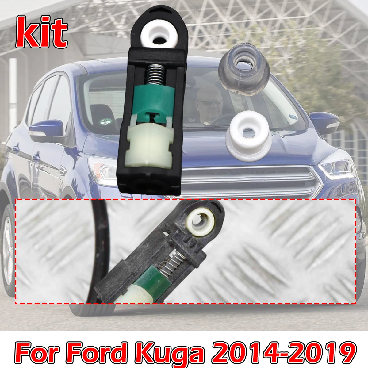 

3Pcs Shift Cable Bushing Connect kit Automatic Transmission Linkage Rod End Repair Grommet For Ford Kuga 2014 2015 2016-2019