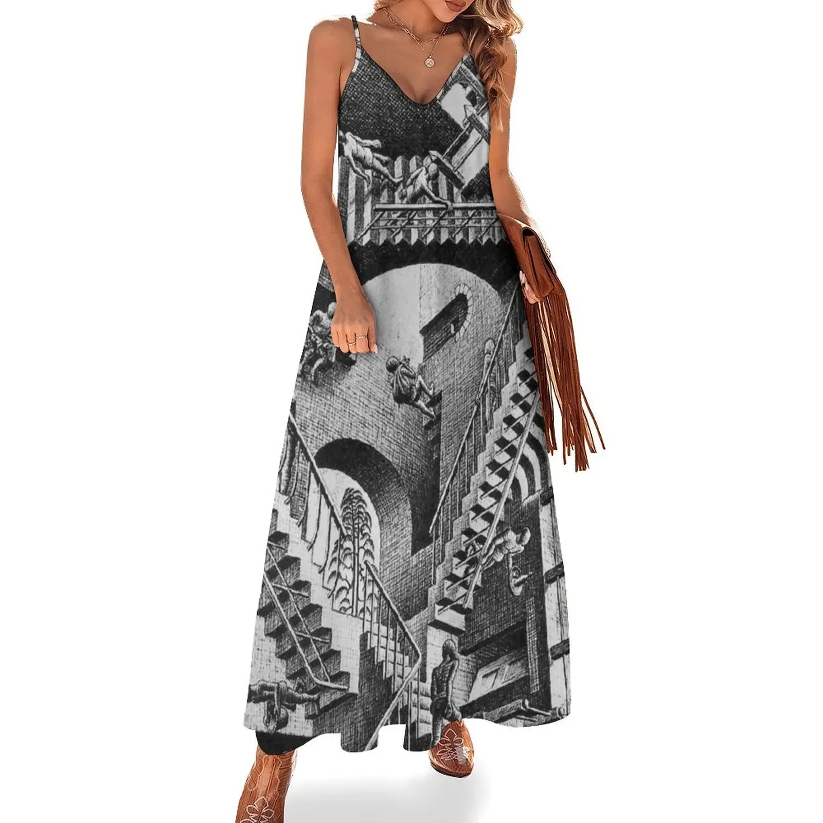 Optical Illusions Sleeveless Dress Casual dresses birthday dress for women luxury 2025