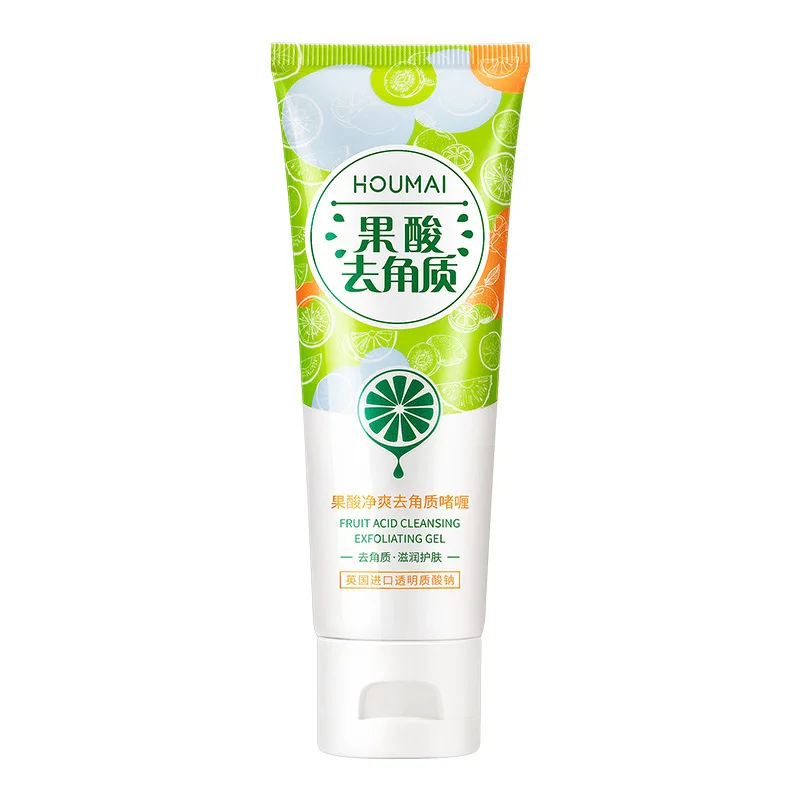 Fruit Acid Peeling Gel Facial Cleansing Exfoliating Peeling Scrub Deep Clean Acne Blackhead Remove Whitening Face Cleanser