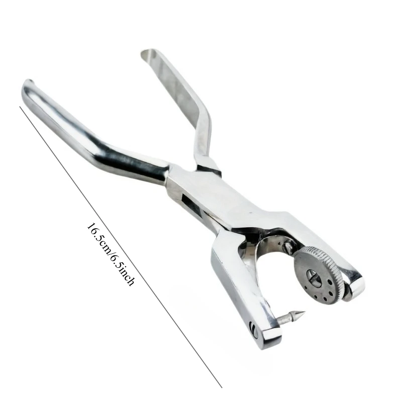 1pc Leather Rotary Hand-Sewing Leather Punch Tool, 5 Different-Size Holes, Jewelry-Making Supplies and Leather Working Tools.