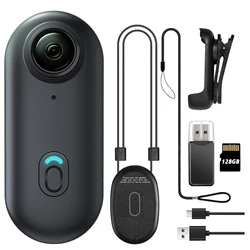 4K 128GB UHD Mini Body Camera Wearable Action Body Cam Thumb Size Hands Free Recording Body Worn Camera, Premium Portable