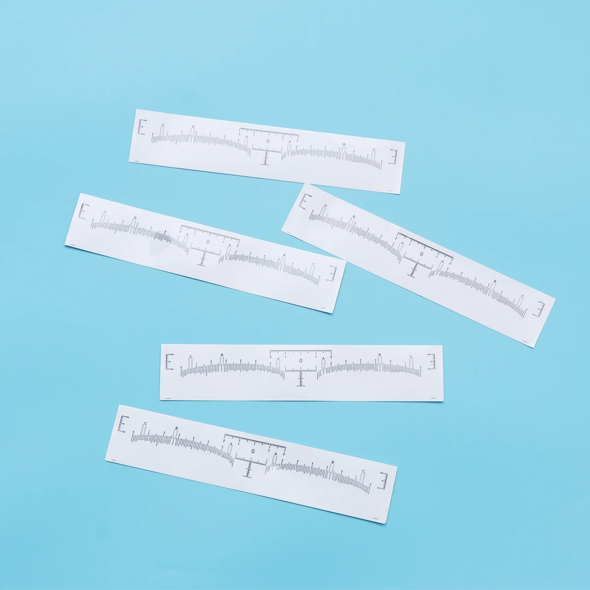 

120pcs Disposable Eyebrow Ruler Sticker Lightweight Mini Size For Travel Easy Stick On Tear Off Eyebrow Shaping Tool Tattoo