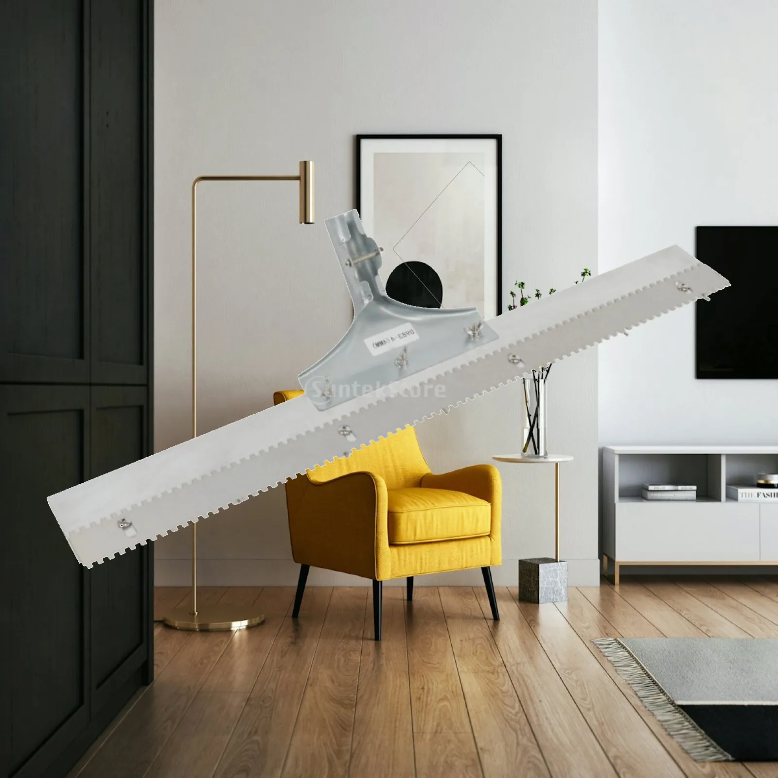 Handheld Paint Roller for Floor Finishing with Metal Head and Aluminum Alloy Base Plate