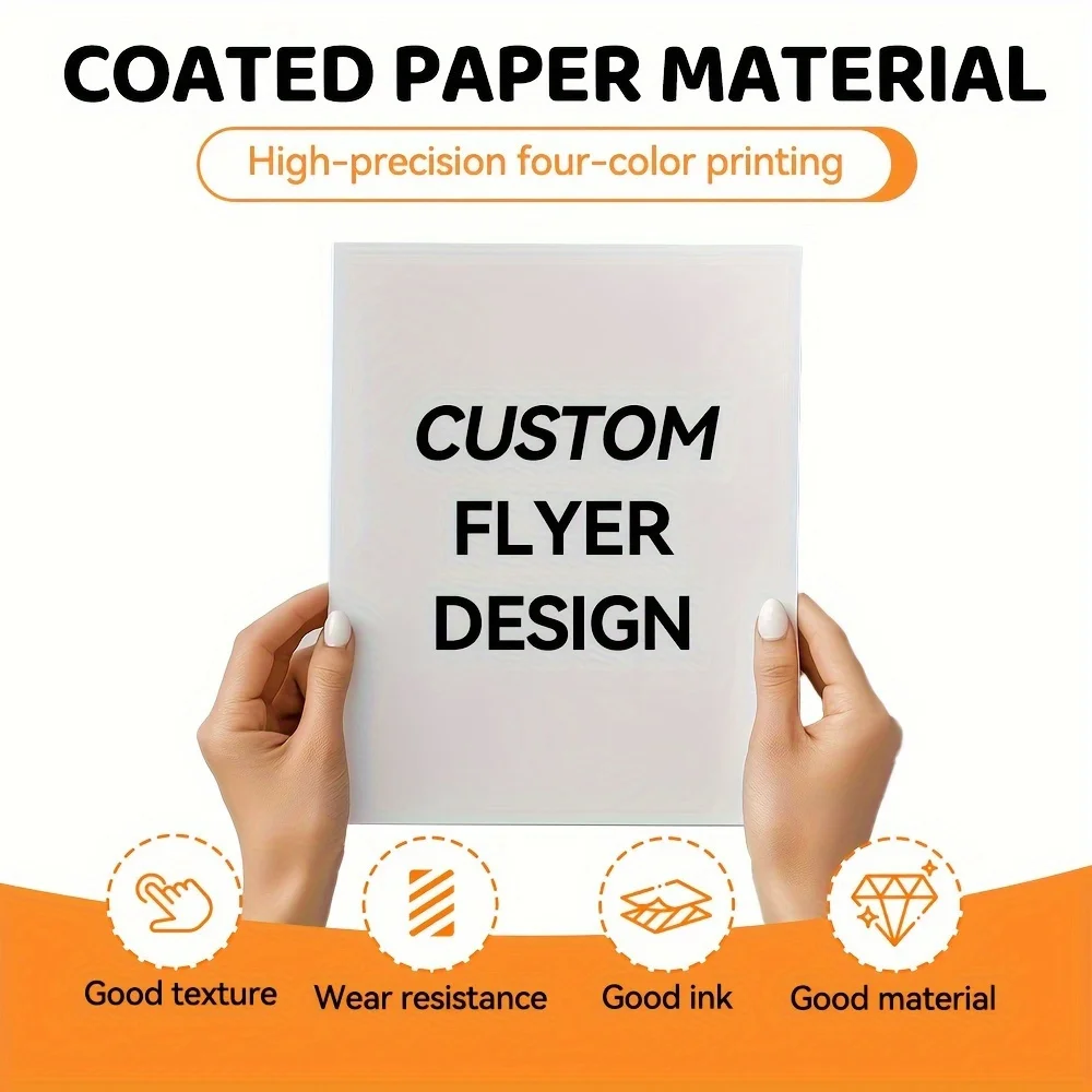 

500pcs A6 Customized Double-sided Promotional Flyers Menu Posters New Store Openings Promotions Recruitment Activities Posters
