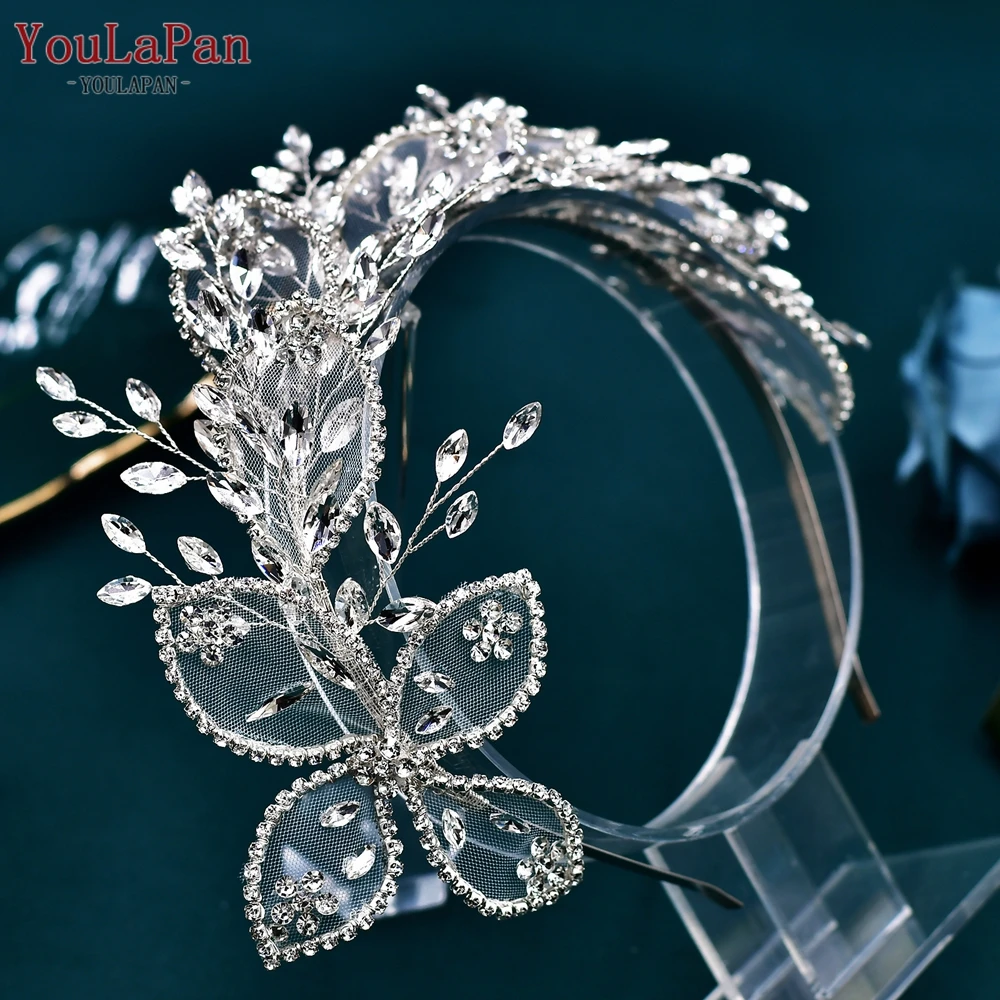 YouLaPan 手作り花嫁の結婚式のヘアフープ女性ゴージャスなヘアアクセサリー宴会ダンスパーティーかぶとフェスティバルギフト HP604