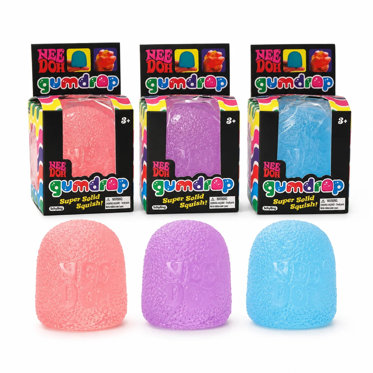 

NeeDoh candy-colored stress-reducing squeeze ball toy, soft and slow-rebound adult stress-relieving squeeze ball toy