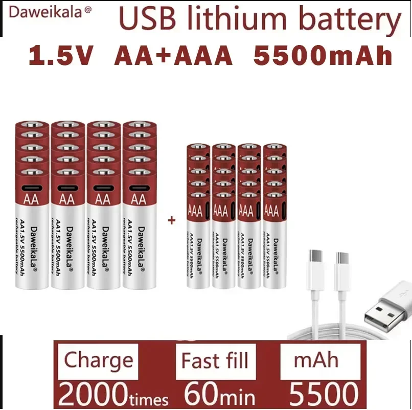New Rechargeable Aa…