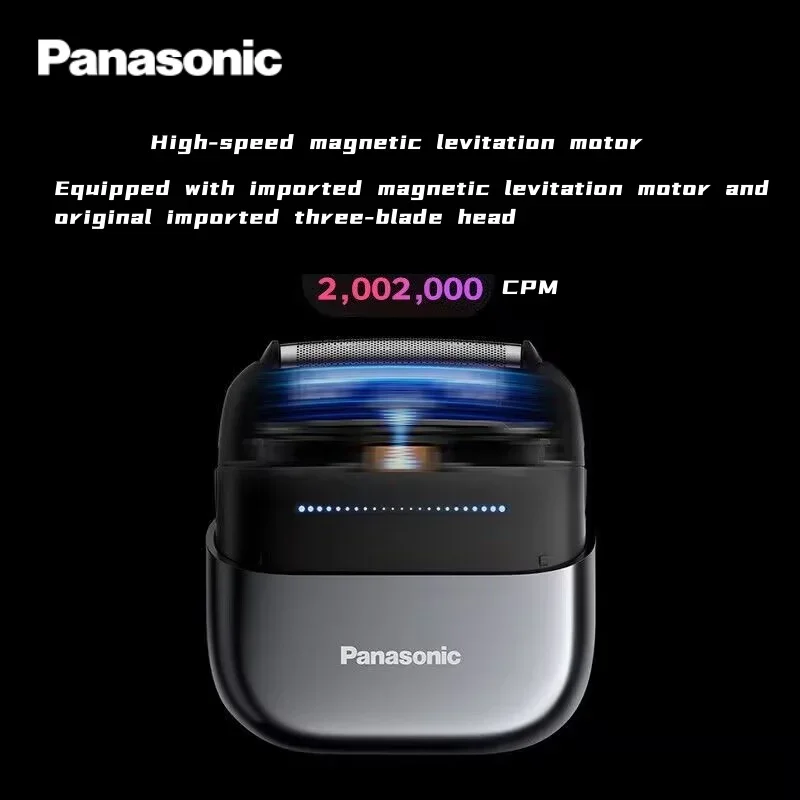 ماكينة حلاقة يمين للسفر من باناسونيك للنساء ماكينة حلاقة كهربائية محمولة مع شحن USB-C نظام قطع 3 شفرات للجافة أو الرطبة