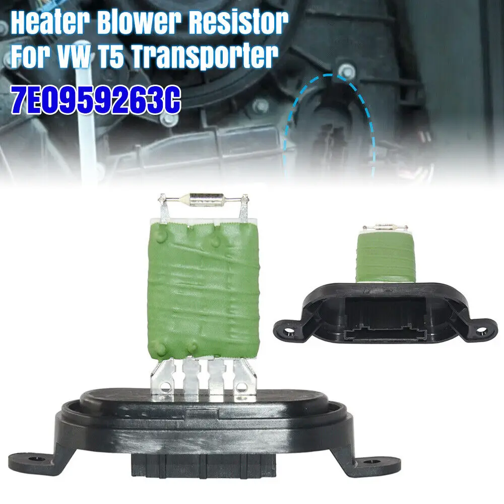 

Heater Blower Fan Motor Resistor For vw T5 Transporter TOUAREG AMAROK 7E0959263C Automotive Blower Resistor Auto Spare Parts