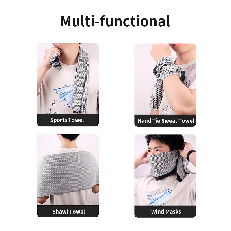 Quick Dry Cooling Ice Towels for Men and Women Portable Cool Sports Towel Swimming Pool Gym Fitness Yoga Beach Towel