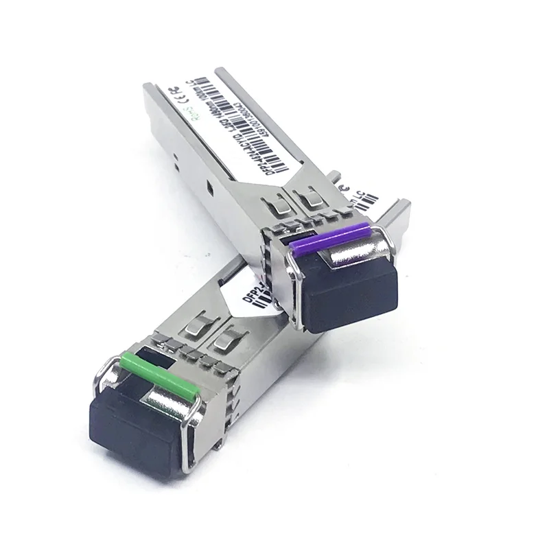 2PCS 1 pair DFP2-4524-ACY1D Tx1490nm Rx1550nm DFB laser 1G single mode Bidi SFP 100km LC 1.25G SFP