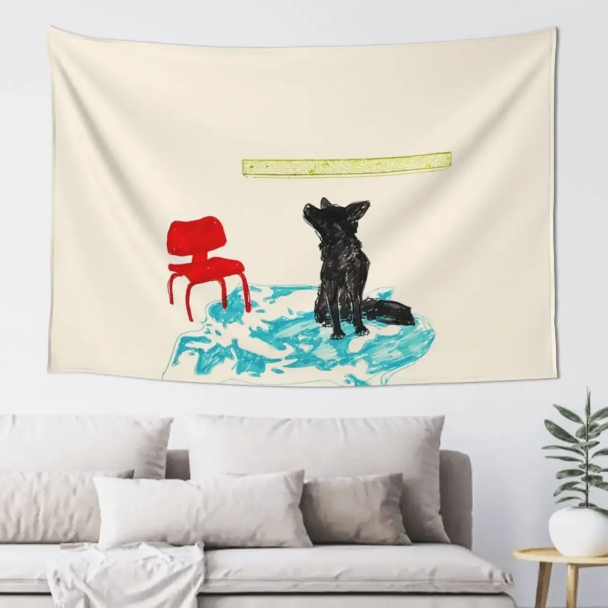 

Dogleg Melee Tapestry Aesthetic Room Decors Decorative Wall Mural Tapestry