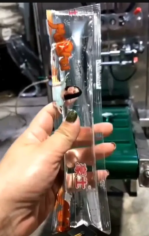 Automatic High Productivity Ice Lolly Stick Pop Packaging Machine Motor-Driven Plastic/Film Bags/Film for Food Industry