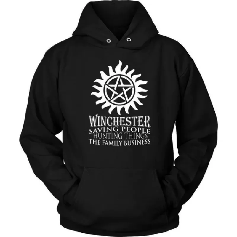 

Hot Winchester Hoodie Saving People Hunting Things S-Supernaturals Hoodie Unisex Hoodie Winchester's Gift POLYESTER Tops