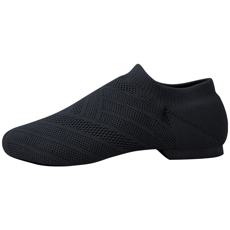 New Knitted Stretch Adult Dance Sneakers Slip On Sports Boot Breathable Lyrical Modern Booties Women\'s Jazz Shoes