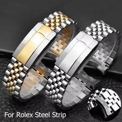 904L Luxury Stainless Steel Bracelet 20mm 21mm for Rolex Oyster Perpetual Daytona Metal Wrist Band Men Sport Watch Band Strap