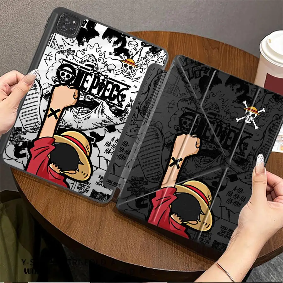 

Чехол-подставка One Piece для планшетов iPad Pro 11-го, 10-го, 9-го, 8-го, 7-го поколений, 12.9 дюймов, Air 4, 5, M3, M2, 1, 2, M4, 11 дюймов, Pro 2025, Mini 6, 7