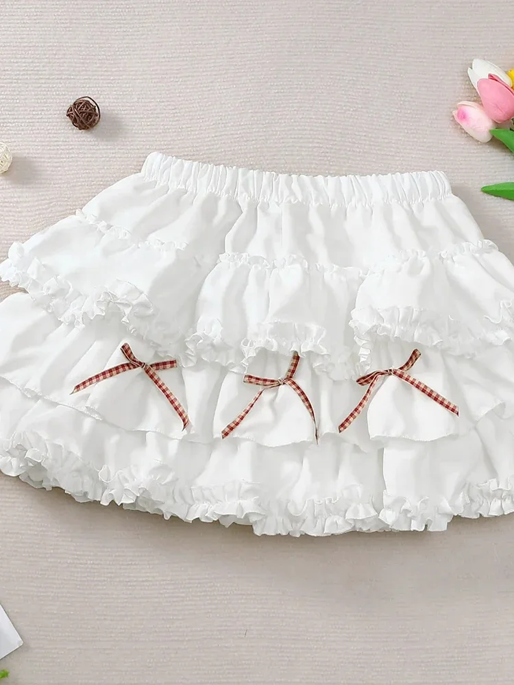 

Skirt Women Sweet Fashion High Waist Japan A Line Skirts Casual Chic Summer Female Kawaii Cake Skirt New