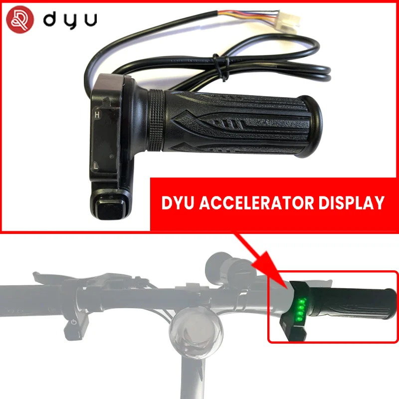 DYU-Pantalla de acelerador D3F Original, KH-DX de 36V y 48V para bicicleta eléctrica DYU