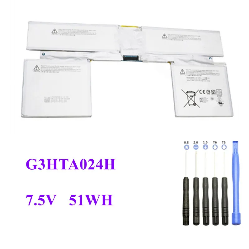 

7.5V 51WH/6800mAh G3HTA024H Battery For Microsoft Surface BOOK 1st 13.5" Keyboard Base Battery G3HTA023H G3HTA021H