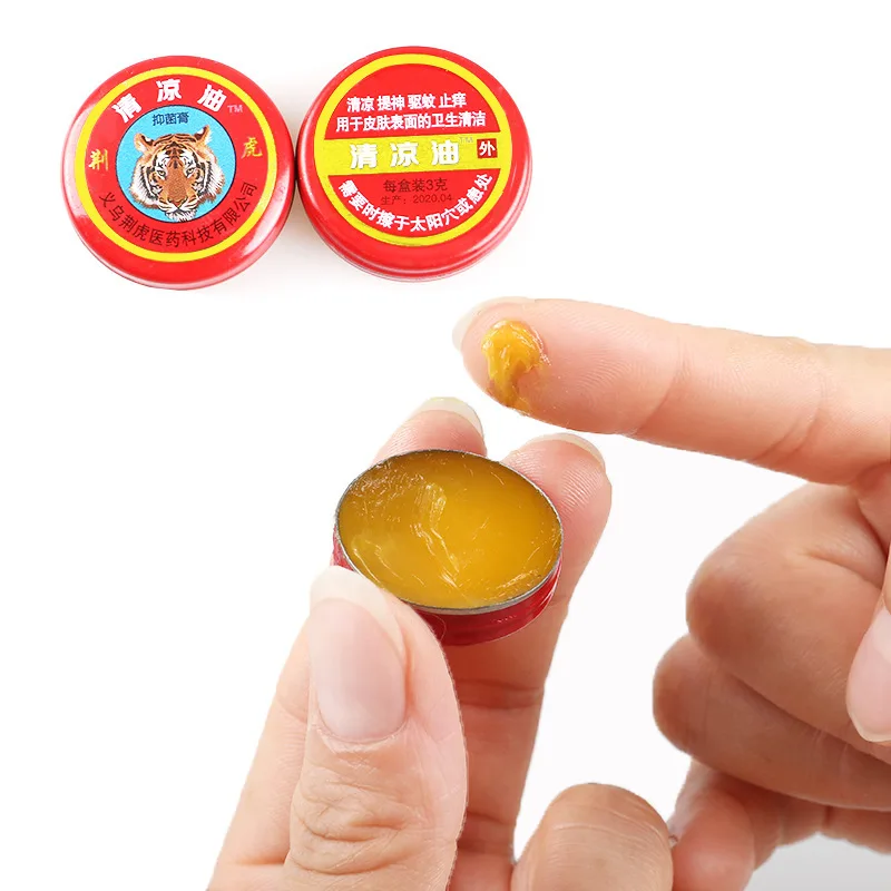 5/10/15Pcs  Tiger Balm Cooling Oil Mint Relieve Headache Dizzy Cream Mosquito Bites Itchy Muscle Joint Sore Ache Plaster 3g/pcs